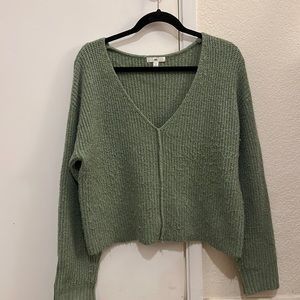 Oversized Shaggy Sage Green BP Sweater